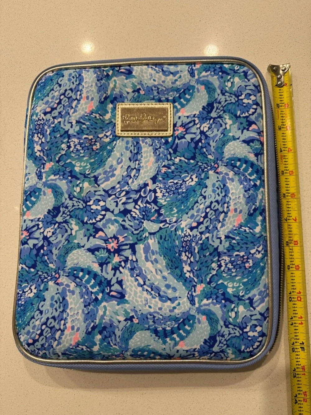 Lilly Pulitzer Blue Patterned Notebook Pad Folio